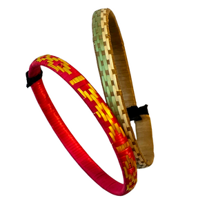 Multi-colored caña flecha wrap-around bracelets from the Peruvian Amazon