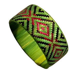 Multi-colored caña flecha wrap-around bracelets from the Peruvian Amazon
