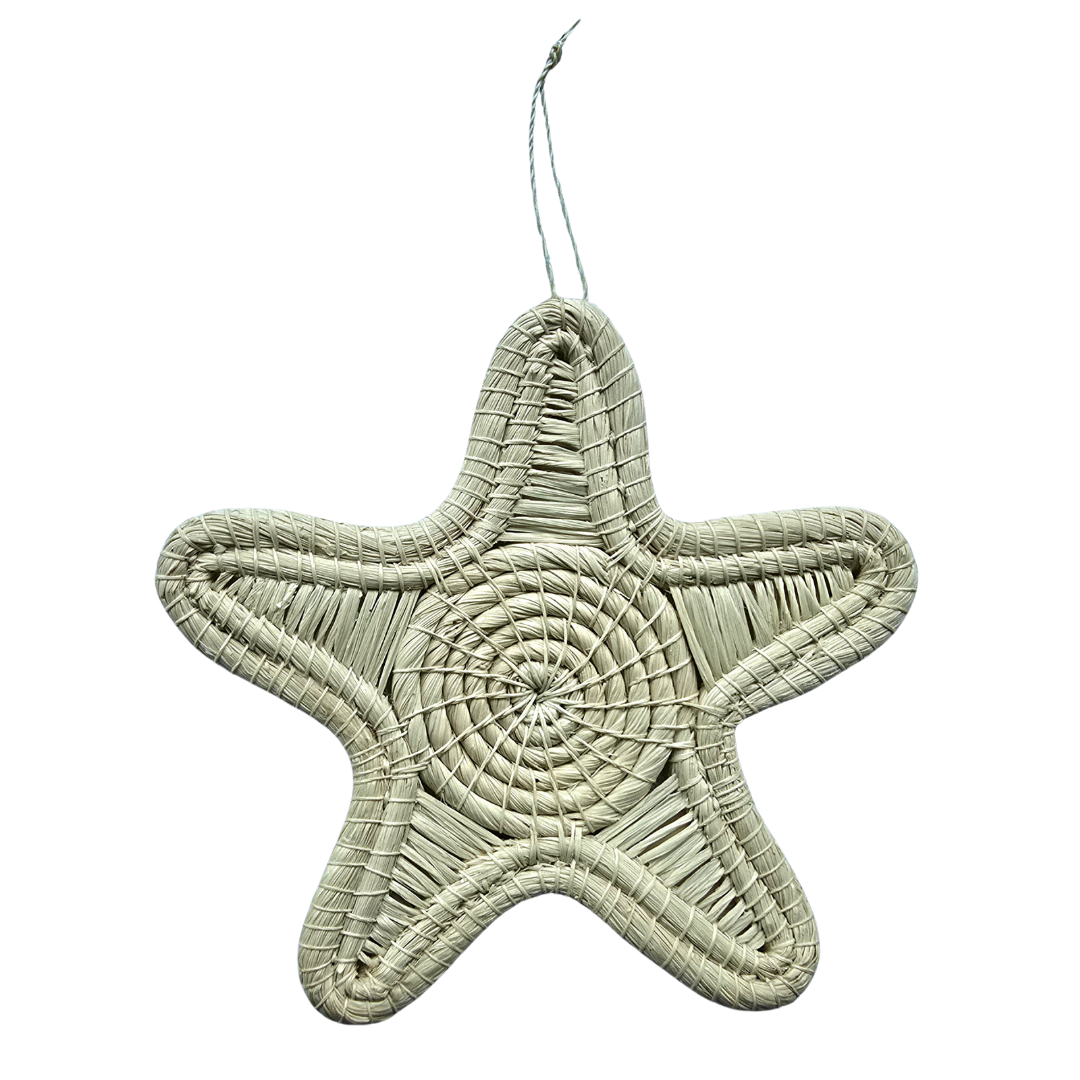 CHAMBIRA STAR - FAIR TRADE CHRISTMAS TREE ORNAMENT - WOVEN BY PERUVIAN AMAZON ARTISAN - Amazon Ecology