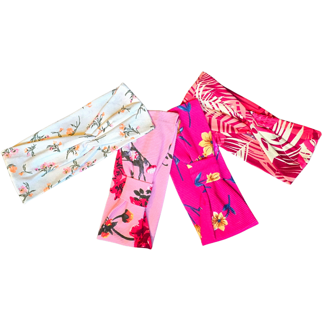 Twist bow stretch nylon head-band - made by artisan from Peruvian Amazon - Amazon Ecology