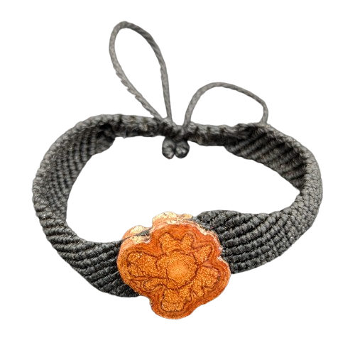 Ayahuasca vine oiled cotton macrame bracelets - made by Peruvian Amazon native artisans - Amazon Ecology