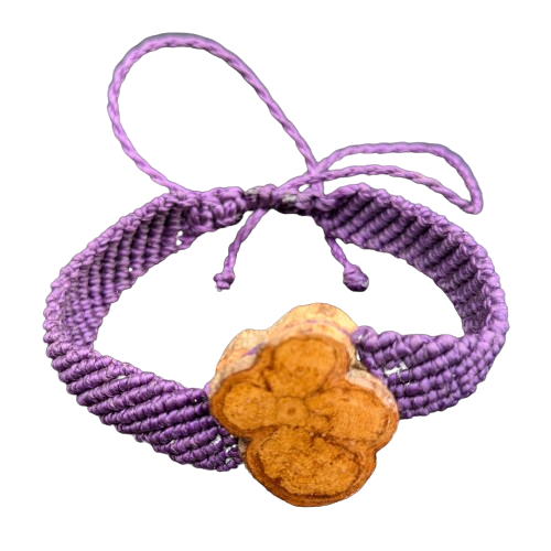 Ayahuasca vine oiled cotton macrame bracelets - made by Peruvian Amazon native artisans - Amazon Ecology