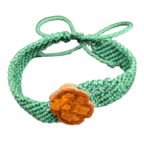 Ayahuasca vine oiled cotton macrame bracelets - made by Peruvian Amazon native artisans - Amazon Ecology