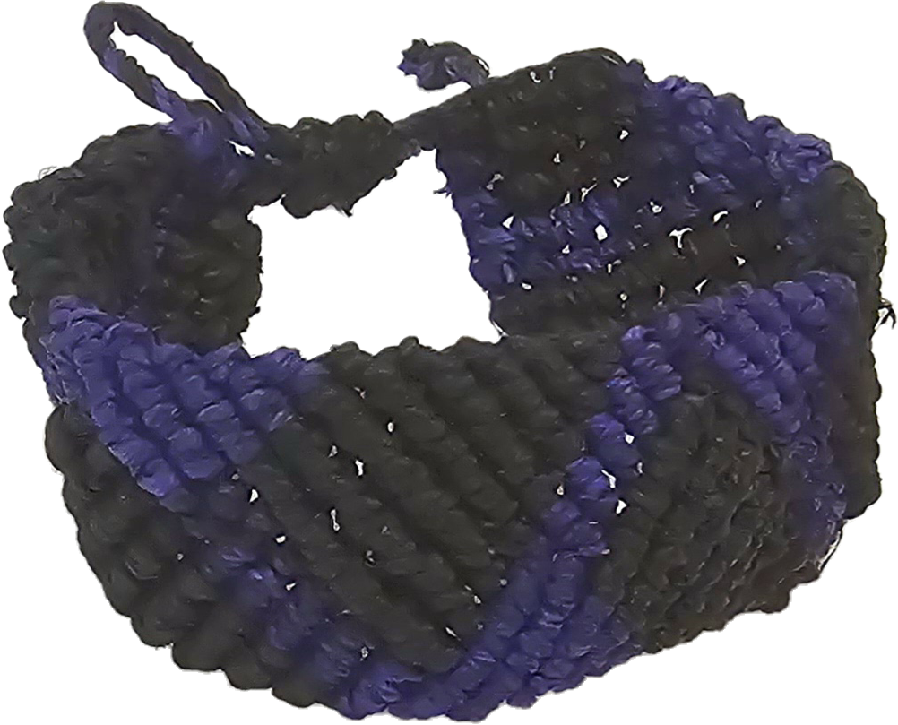 Bora native pattern chambira palm fiber bracelets - Amazon Ecology
