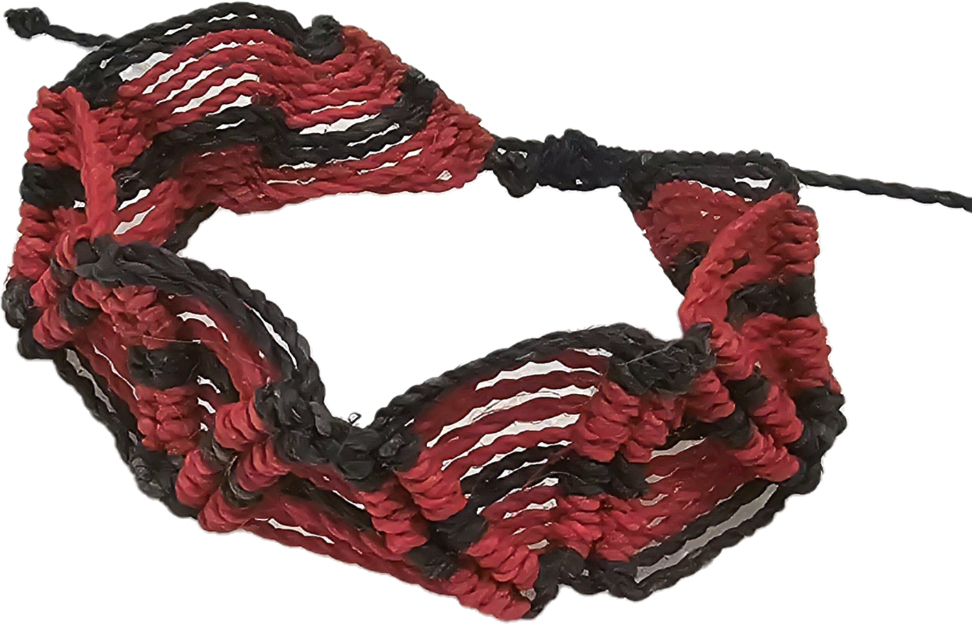 Bora native pattern chambira palm fiber bracelets - Amazon Ecology