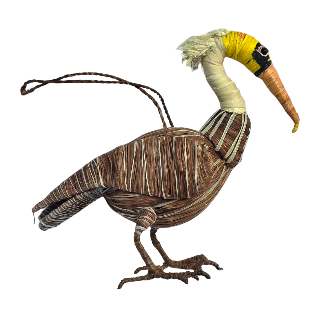 PELICAN BIRD FAIR-TRADE CHRISTMAS TREE ORNAMENTS - WOVEN BY PERUVIAN AMAZON ARTISAN - Amazon Ecology