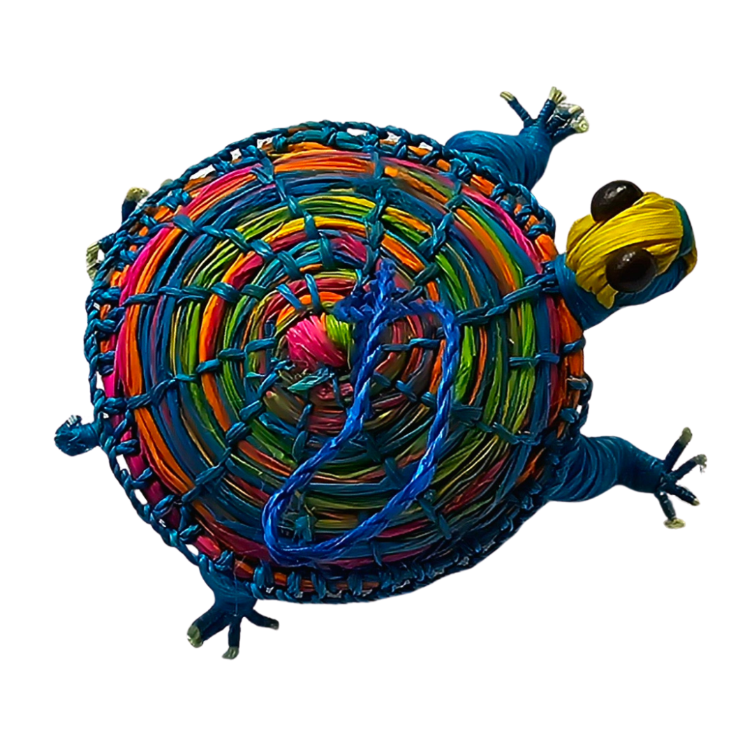 WOVEN TURTLE FAIR -TRADE ORNAMENT - MADE BY PERUVIAN AMAZON ARTISAN - Amazon Ecology