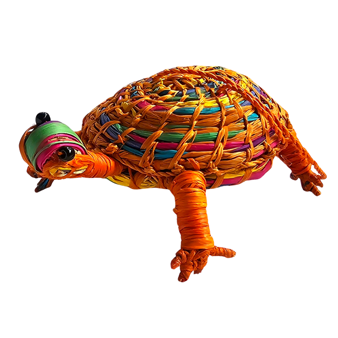 WOVEN TURTLE FAIR -TRADE ORNAMENT - MADE BY PERUVIAN AMAZON ARTISAN - Amazon Ecology