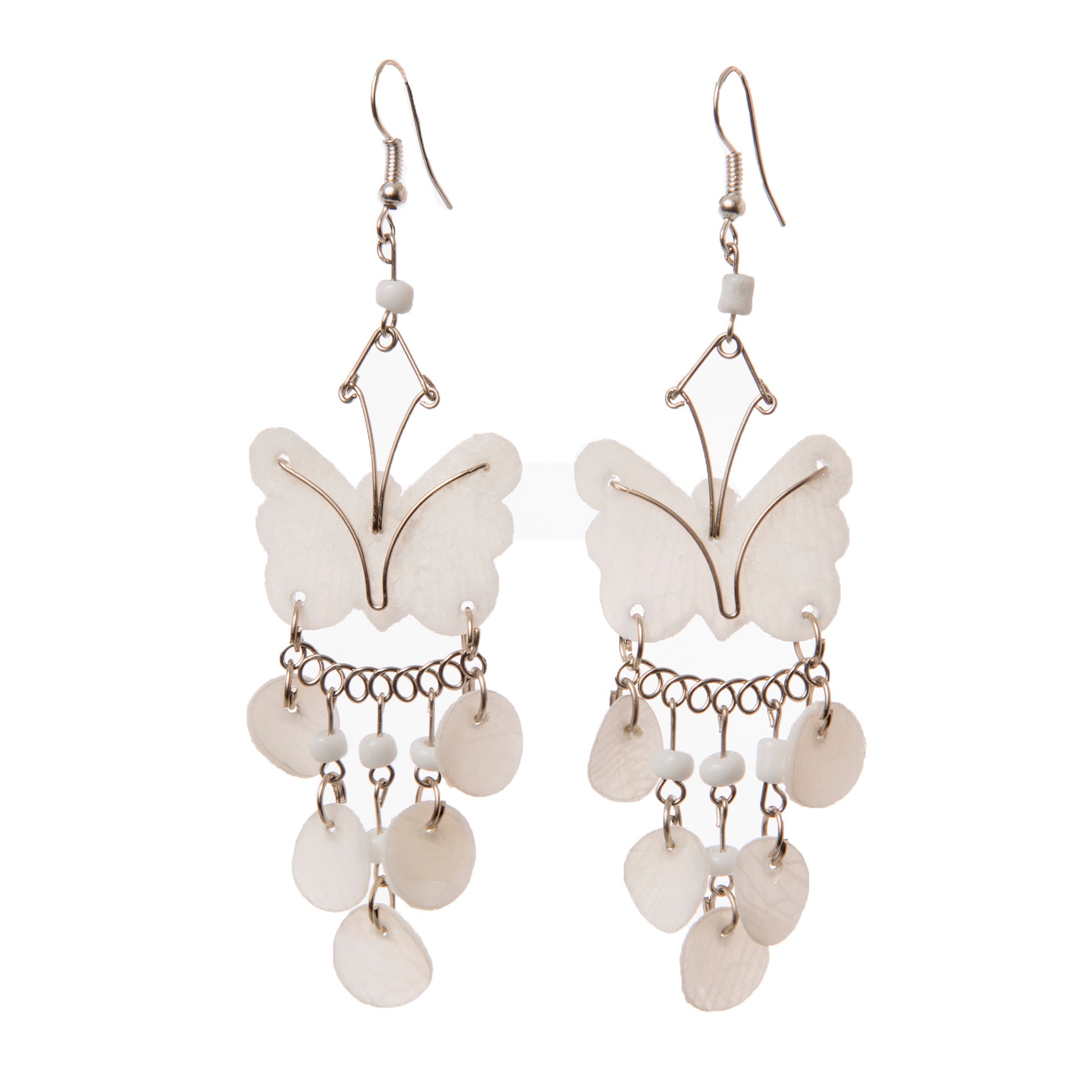 Paiche Fish Scales Butterfly Earrings - Amazon Ecology