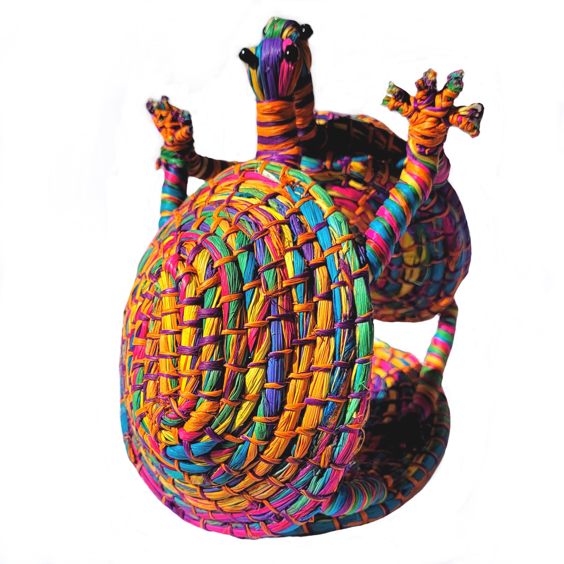 DANCING WOVEN TURTLES - DECORATION, ORNAMENT AND NAPKIN HOLDER - MADE BY PERUVIAN AMAZON ARTISAN - Amazon Ecology