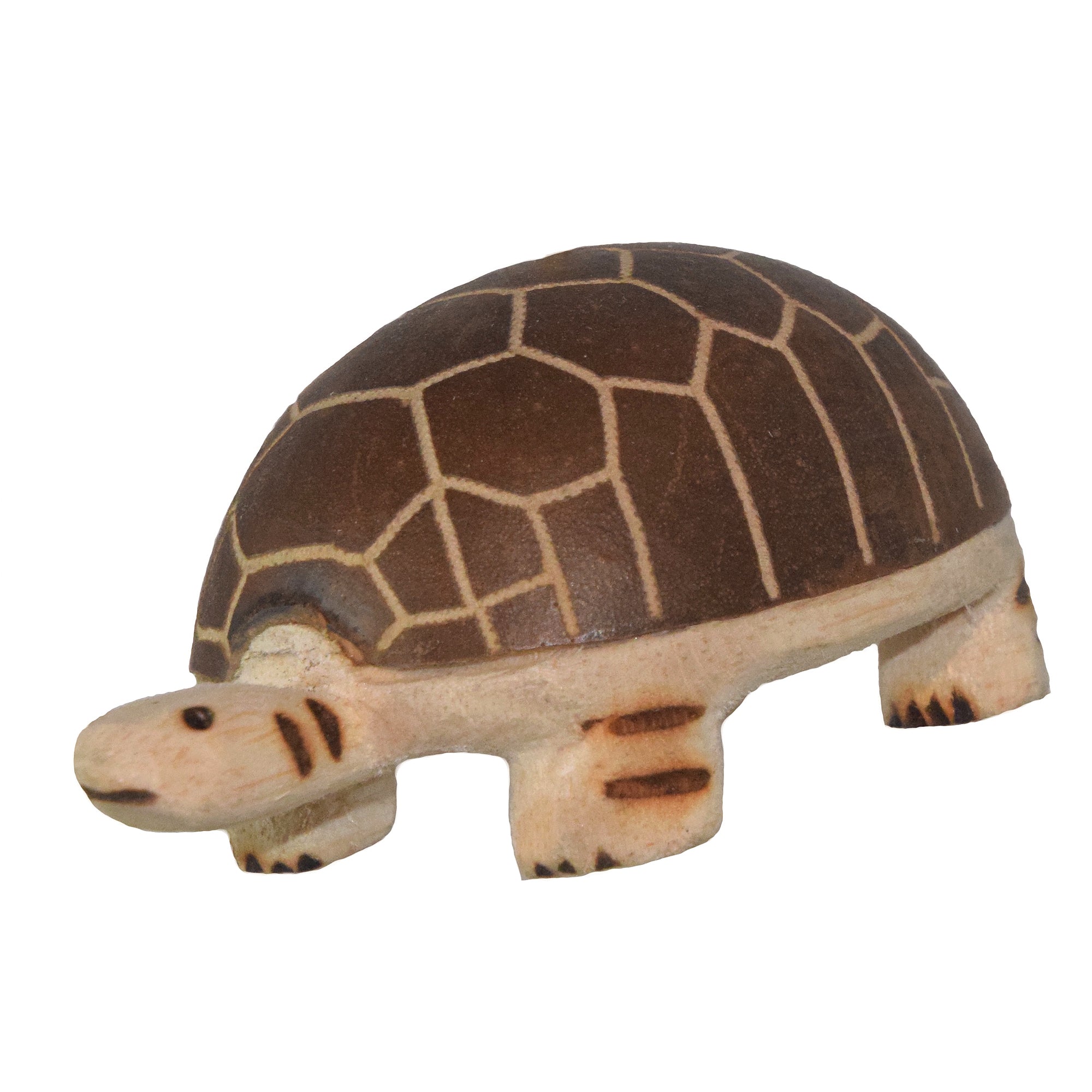 TURTLE FAIR -TRADE ORNAMENT - BALSA AND CALABASH CARVED BY PERUVIAN AMAZON ARTISAN - Amazon Ecology