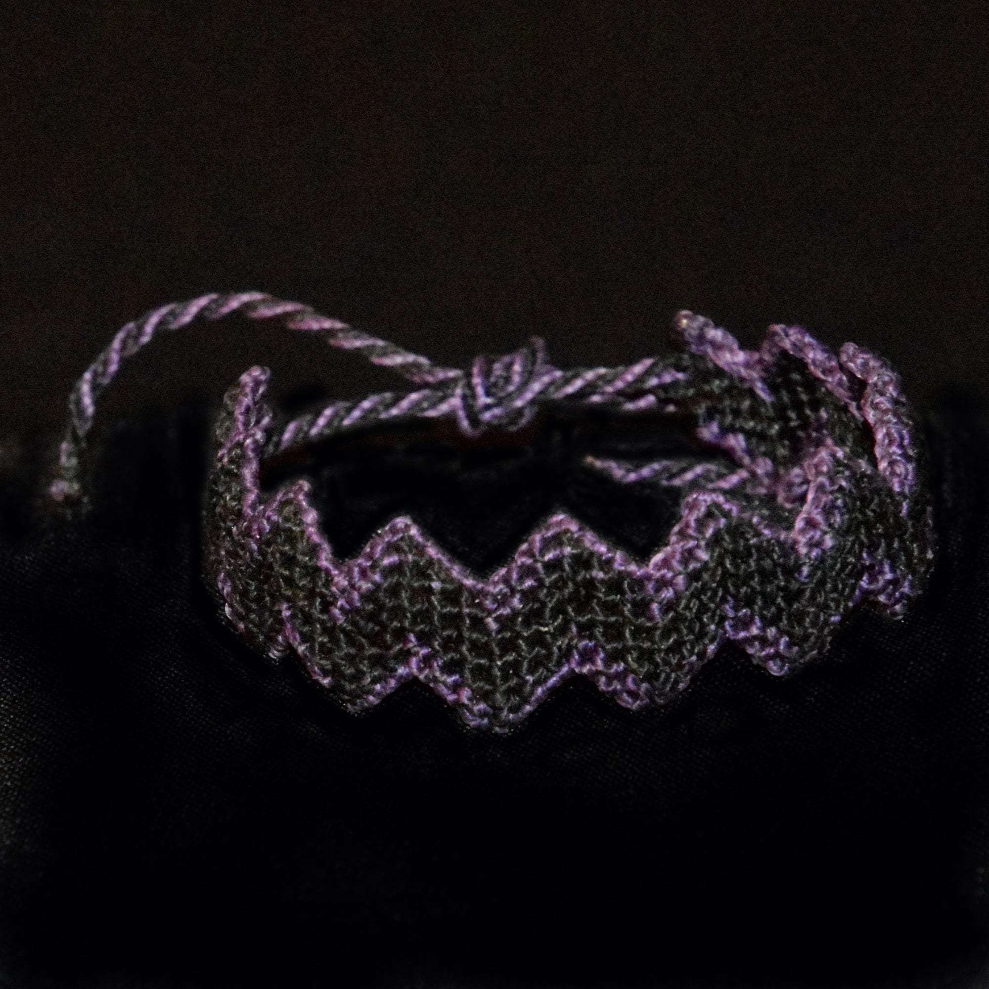 Rainbow zig-zag macrame bracelet - Amazon Ecology