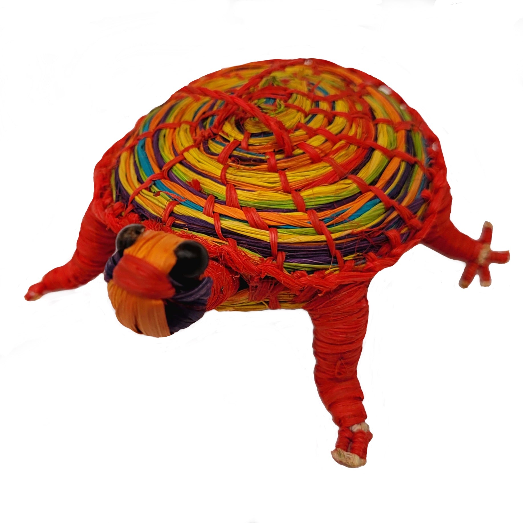 WOVEN TURTLE FAIR -TRADE ORNAMENT - MADE BY PERUVIAN AMAZON ARTISAN - Amazon Ecology