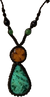 Ayahuasca vine and stone necklace
