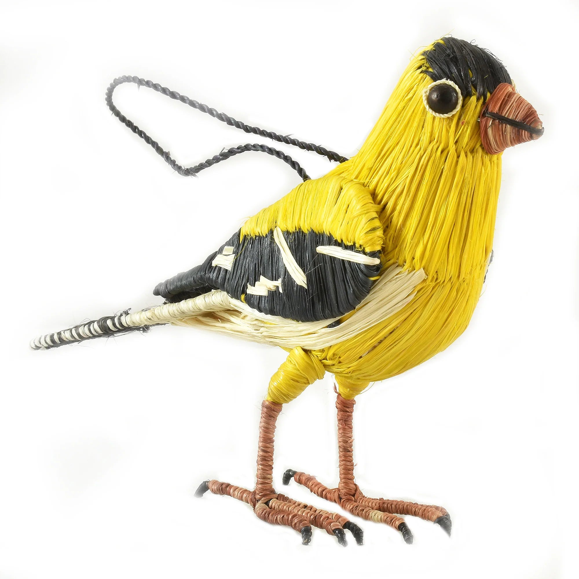 North American woven bird ornaments