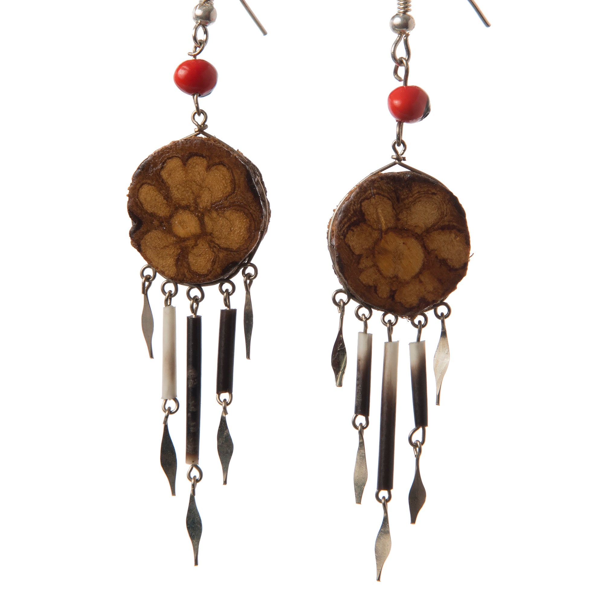 Earrings with ayahuasca