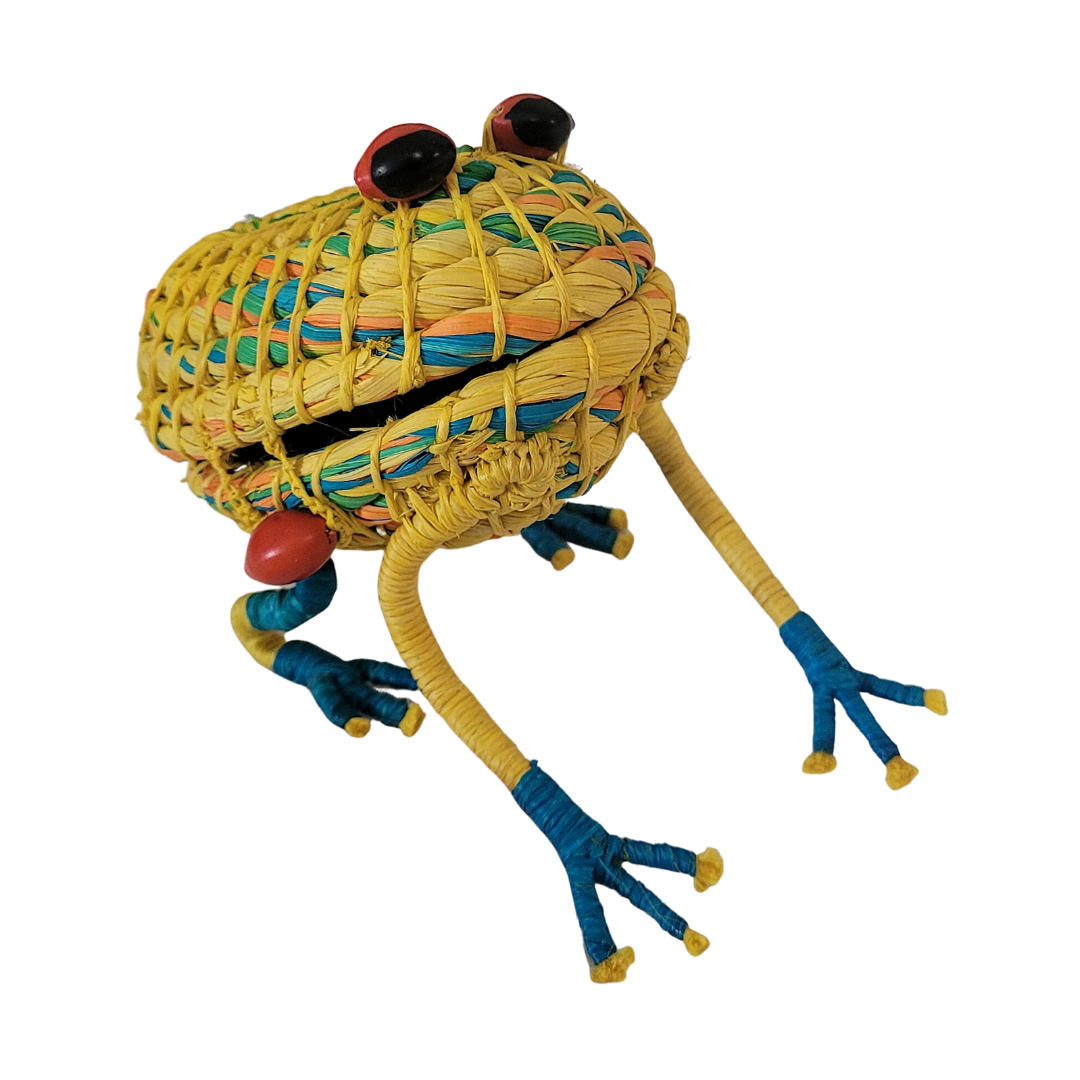 WOVEN FROG FAIR-TRADE DECORATION AND JEWELRY KEEPER