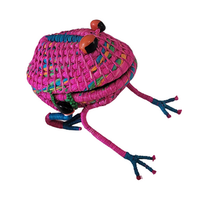 WOVEN FROG FAIR-TRADE DECORATION AND JEWELRY KEEPER