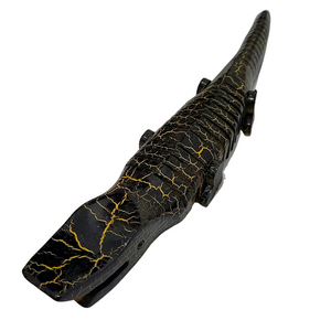 SLINKY WOODEN SNAKES AND CAIMANS - CARVED BY PERUVIAN AMAZON ARTISAN