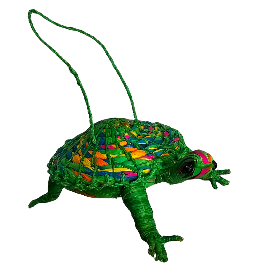 WOVEN TURTLE FAIR -TRADE ORNAMENT - MADE BY PERUVIAN AMAZON ARTISAN