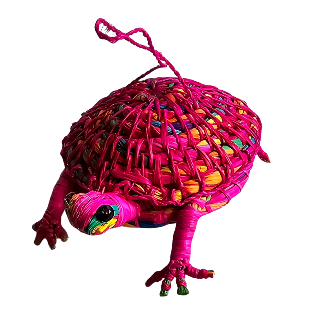 WOVEN TURTLE FAIR -TRADE ORNAMENT - MADE BY PERUVIAN AMAZON ARTISAN