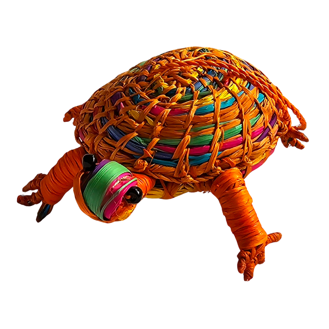 WOVEN TURTLE FAIR -TRADE ORNAMENT - MADE BY PERUVIAN AMAZON ARTISAN