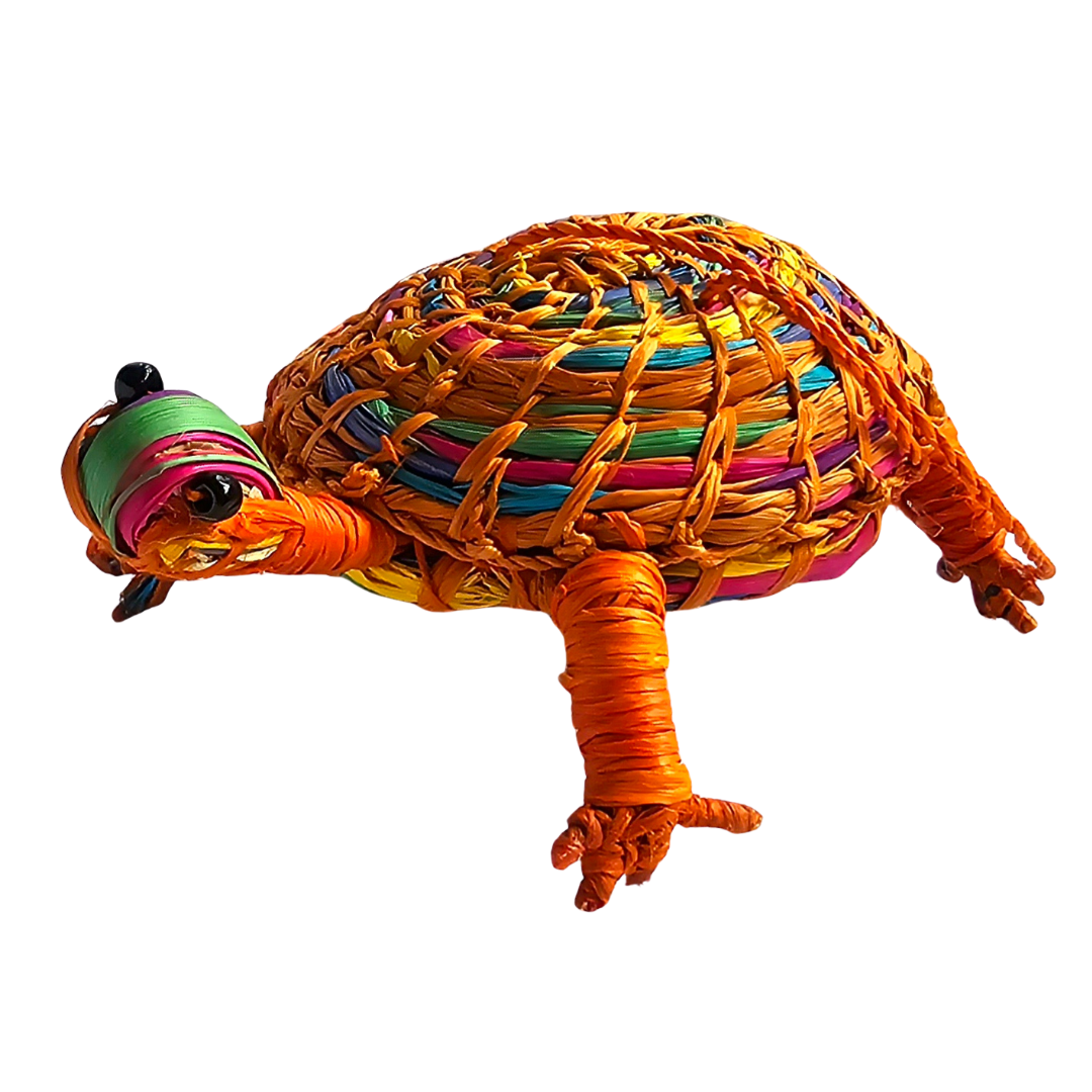 WOVEN TURTLE FAIR -TRADE ORNAMENT - MADE BY PERUVIAN AMAZON ARTISAN