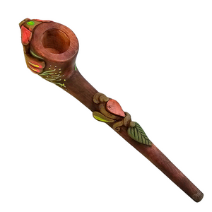 Palo sangre pipes with crystals