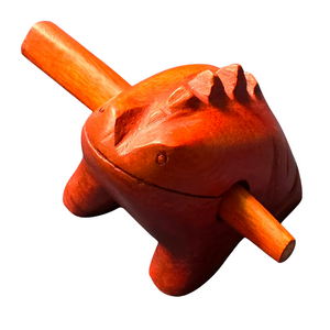 Wooden coqui frog rasp