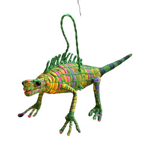 IGUANA FAIR-TRADE CHRISTMAS TREE ORNAMENT FROM THE PERUVIAN AMAZON