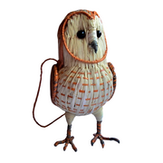 BARN OWL BIRD FAIR -TRADE ORNAMENT AND DECORATION- WOVEN BY PERUVIAN AMAZON ARTISAN - Amazon Ecology