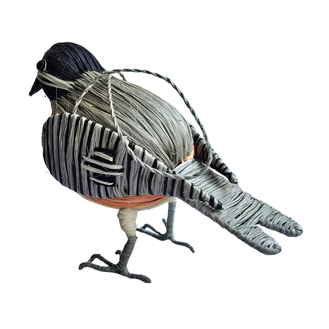 CHICKADEE- FAIR TRADE CHRISTMAS TREE ORNAMENT - WOVEN BY PERUVIAN AMAZON ARTISAN - Amazon Ecology