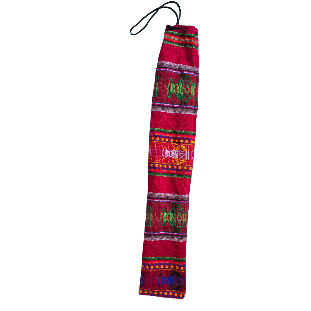 Flute colorful soft cases - made by Peruvian Amazon artisans - Amazon Ecology