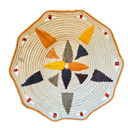 Compass & chevrons woven fair-trade basket - made by artisan from the Peruvian Amazon (Copy) - Amazon Ecology