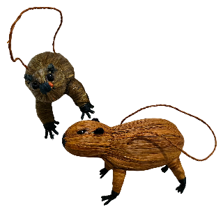 PACA - MAMMAL FAIR -TRADE CHRISTMAS TREE ORNAMENT - WOVEN BY PERUVIAN AMAZON ARTISAN - Amazon Ecology