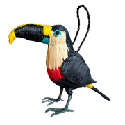TOUCAN - FAIR-TRADE BIRD ORNAMENT - WOVEN BY PERUVIAN AMAZON ARTISAN - Amazon Ecology