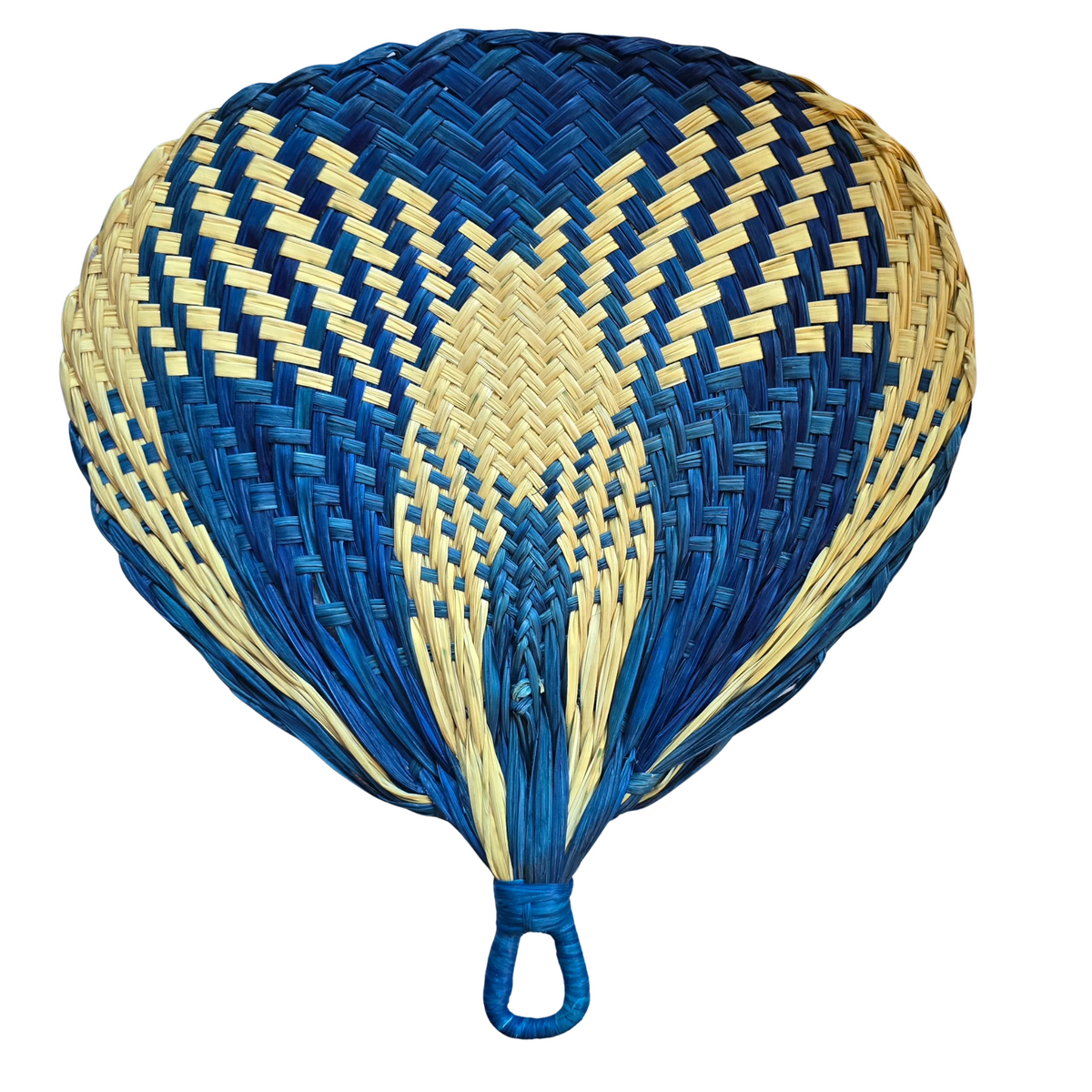 Chambira palm leaf fan with round handle - Amazon Ecology