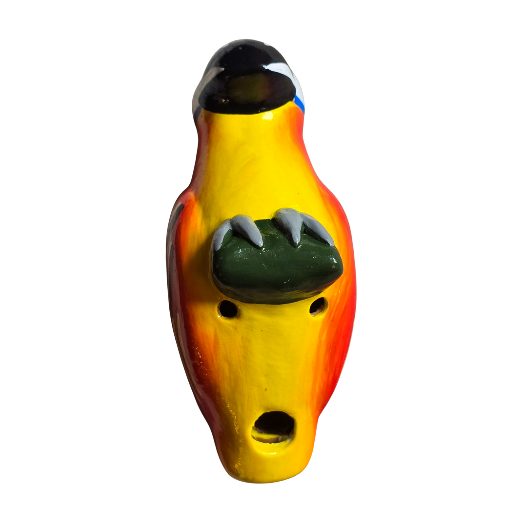 Parrot and macaw ceramic bird ocarinas from the Peruvian Amazon - Amazon Ecology