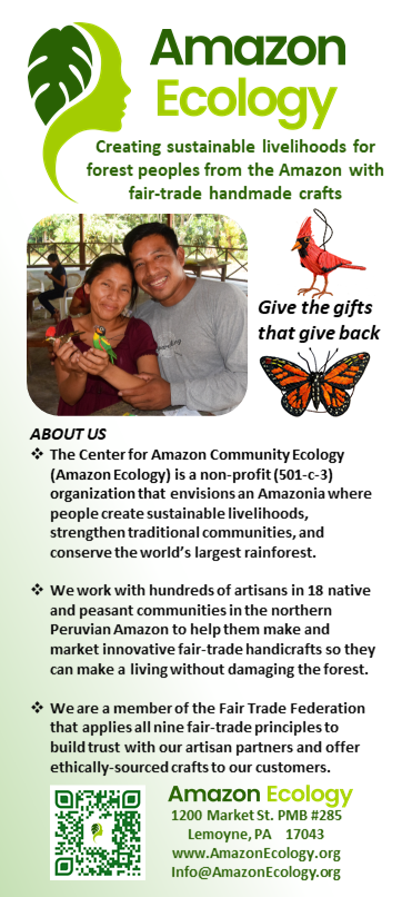 Amazon Ecology slim rack card - Amazon Ecology