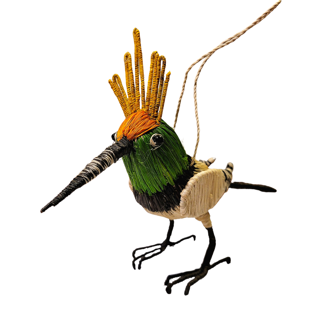 ROYAL FLYCATCHER - FAIR TRADE CHRISTMAS TREE ORNAMENT - WOVEN BY PERUVIAN AMAZON ARTISAN