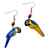Macaw Balsa Wood Earrings - made by artisans from the Peruvian Amazon