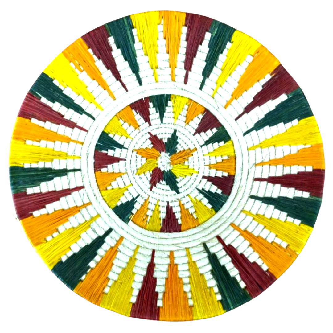 Sunflower Whimsy Handwoven Basket Fair Trade - Amazon Ecology