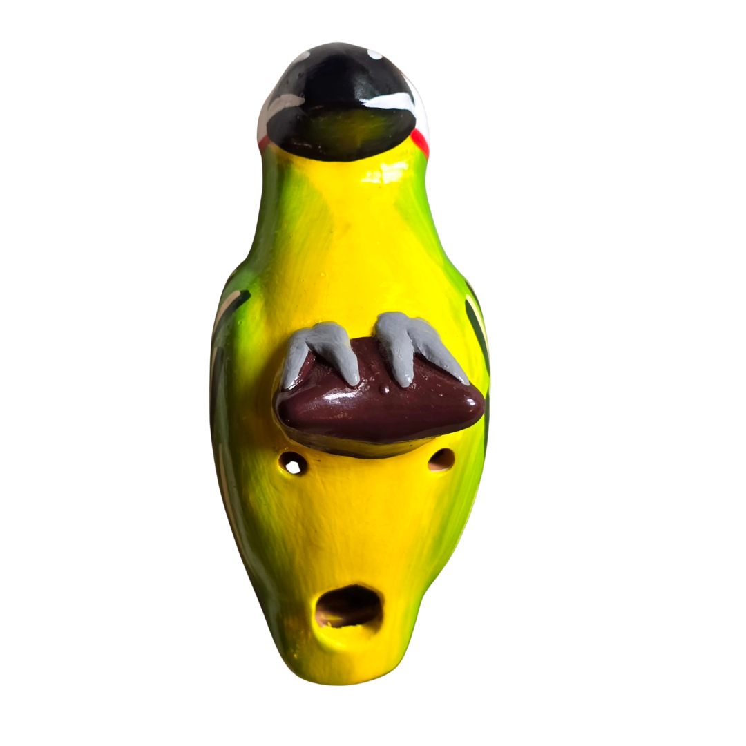 Parrot and macaw ceramic bird ocarinas from the Peruvian Amazon - Amazon Ecology