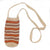 Fair-Trade Bottle Carrier/Wine Tote with double maroon and orange zig-zag bands