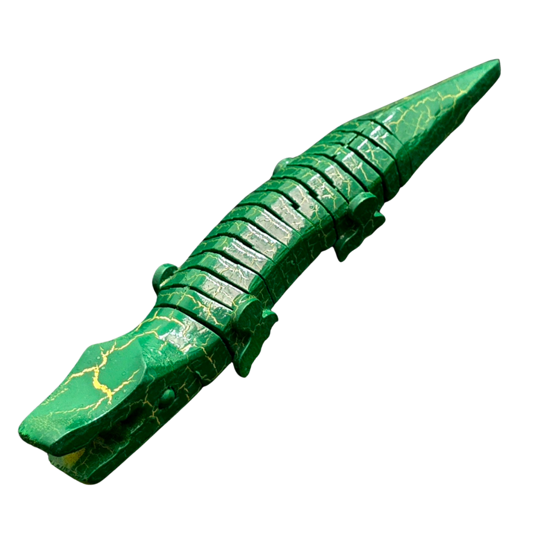 SLINKY WOODEN CAIMANS - CARVED BY PERUVIAN AMAZON ARTISAN - Amazon Ecology