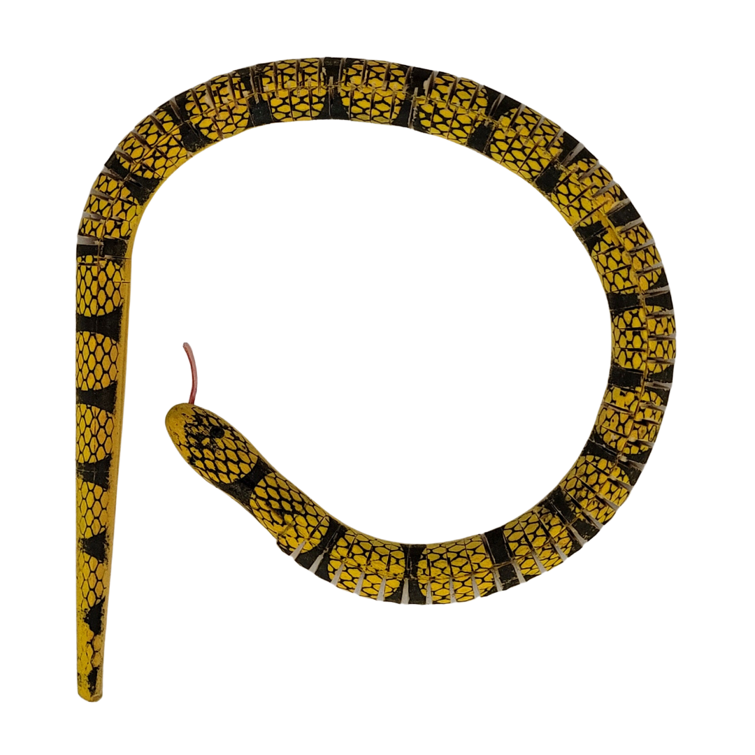 SLINKY WOODEN SNAKES - CARVED BY PERUVIAN AMAZON ARTISAN