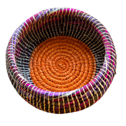 Colored chambira woven pots with open top - handmade by Peruvian artisan - Amazon Ecology