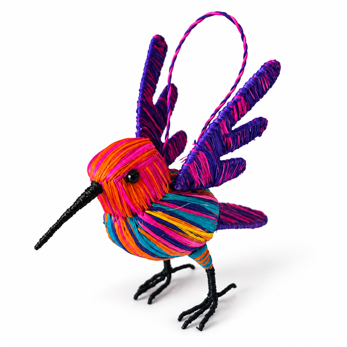FANTASY FLYING HUMMINGBIRD BIRD ORNAMENT
