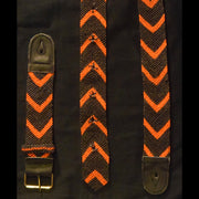 FAIR -TRADE HAND-MADE GUITAR STRAP - BLACK WITH COLORED CHEVRONS - WOVEN BY PERUVIAN AMAZON ARTISAN - Amazon Ecology