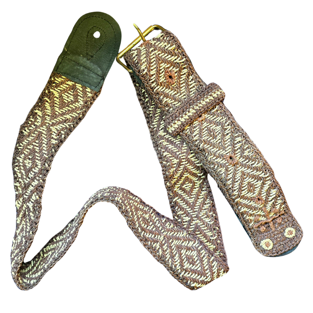 FAIR -TRADE HAND-MADE GUITAR STRAP - ANACONDA PATTERN - WOVEN BY PERUVIAN AMAZON ARTISAN - Amazon Ecology